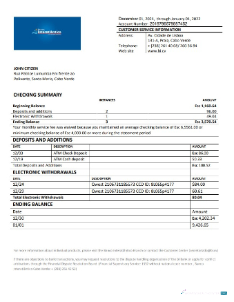 Download Cabo Verde Banco Inter Atlântico bank statement word